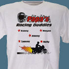 Motorcycle Racing Buddies Personalized T-Shirt
